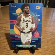 Topps Finest 2025-26 Uncommon Blue Refractor Bronny James Jr. #166 /150 Lakers