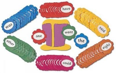 Sue Lloyd - Jolly Phonics Tricky Word Wall Flowers   in Precursive Let - M245z