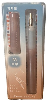 Pilot Kakuno Madoromi Fountain Pen Slumber Pink Medium Nib Made In Japan