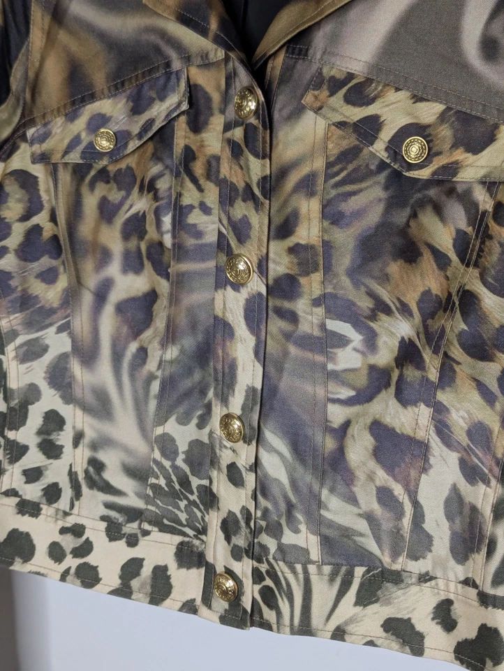 Chaqueta Diane Von Furstenberg Mujer 8 Estampado Leopardo Lana Seda Shira Mikado   Foto 2 de 4