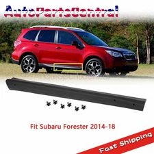 Fit Subaru Forester 2014-18 RH Front Lower Door Molding Garnish Black Painted