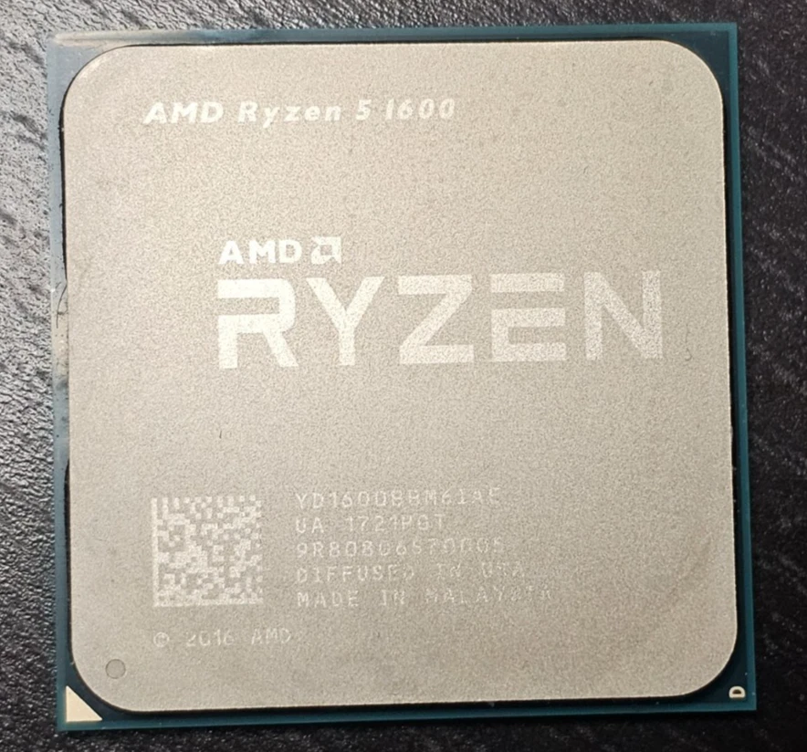 Ryzen 5 1600 AM4 6-Core 12-Thread 3.2-3.6GHz 65W Processor - Image 3 of 4