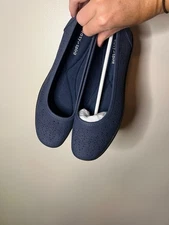 Easy Spirit Women's Dark Blue/ Navy flats (7) NEW WITH BOX Square Closed Toe