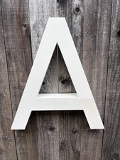 Large Industrial Metal Letter "A" Architectual Sign 25"