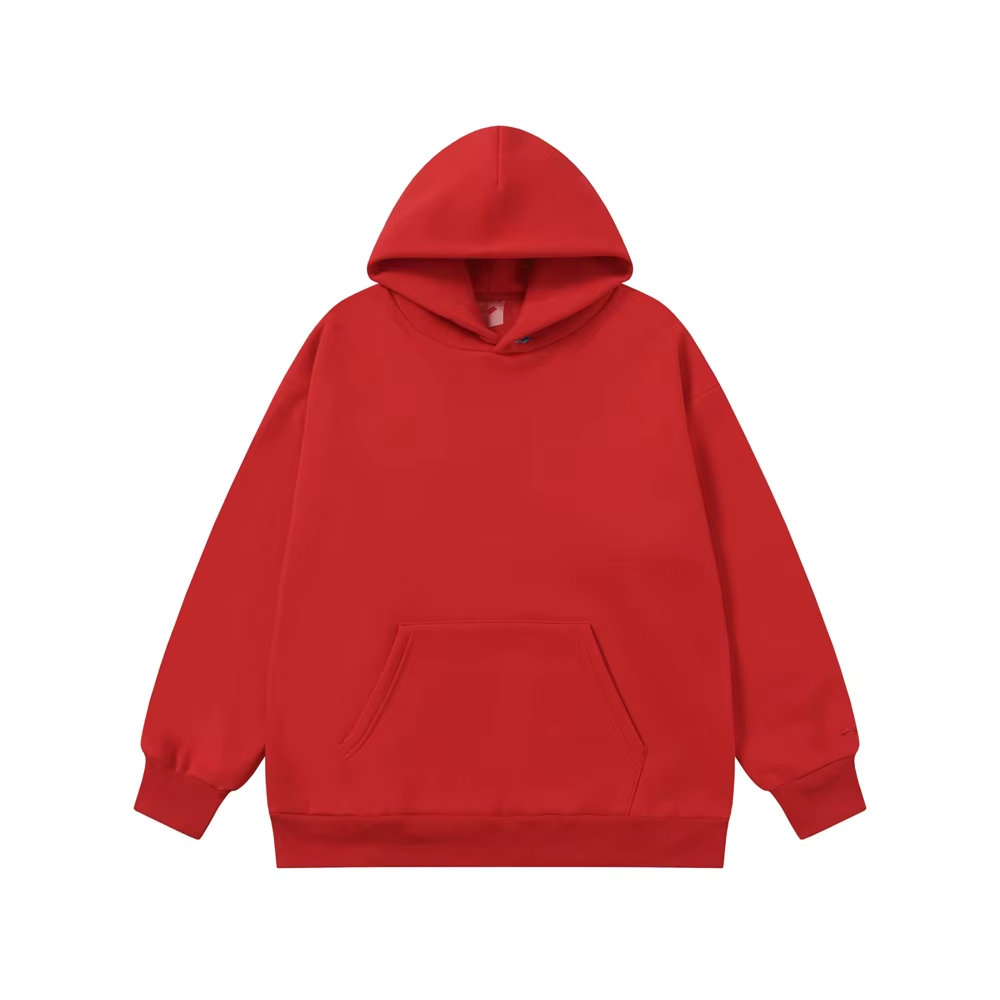 SKYLRK Oversize Pullover Hoodie Red Justin Bieber Mens Heavyweight