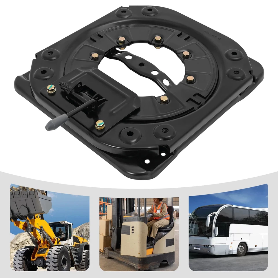 New Seat Swivel Base with Handle Steel Plate Caravan Swivel Seat Base Load 130kg - Image 4 of 4