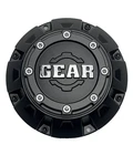Gear Matte Black/Chrome Logo Wheel Center Cap 6001L176 S1111-16
