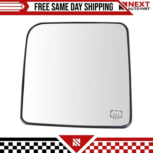 New Heated Mirror Glass w Backing Plate LH Side For 2011-2018 Jeep Wrangler