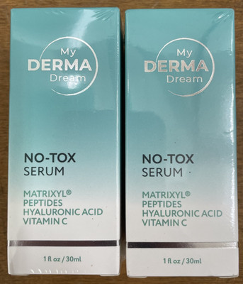 (2) Boxes My Derma Dream No-Tox Serum - 1 fl oz each - Exp. 11/29 - NEW SEALED