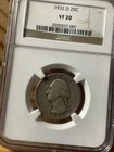 1932 D Washington Quarter NGC VF20