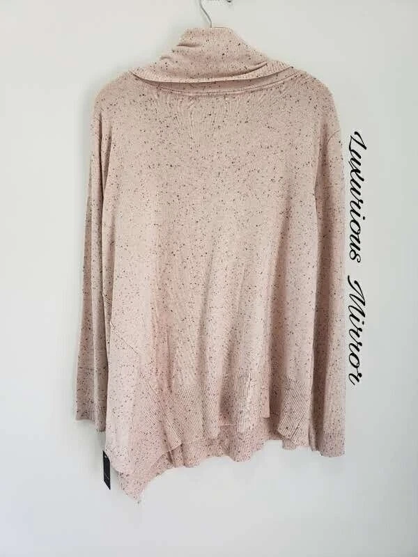 Verve Ami Cowl Neck Morning Light Black Fleck Speckled Sweater Womens Sz 2X NEW - Image 3 of 4