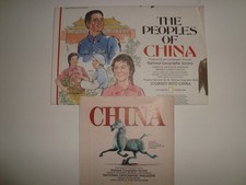 2 National Geographic Magazine China Map 1991 The Peoples of China Map 1982