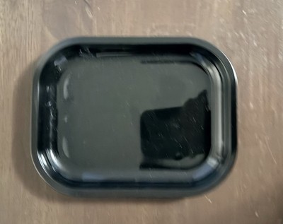 Set of 2 Small Rectangular Rolling Trays Black and Pink