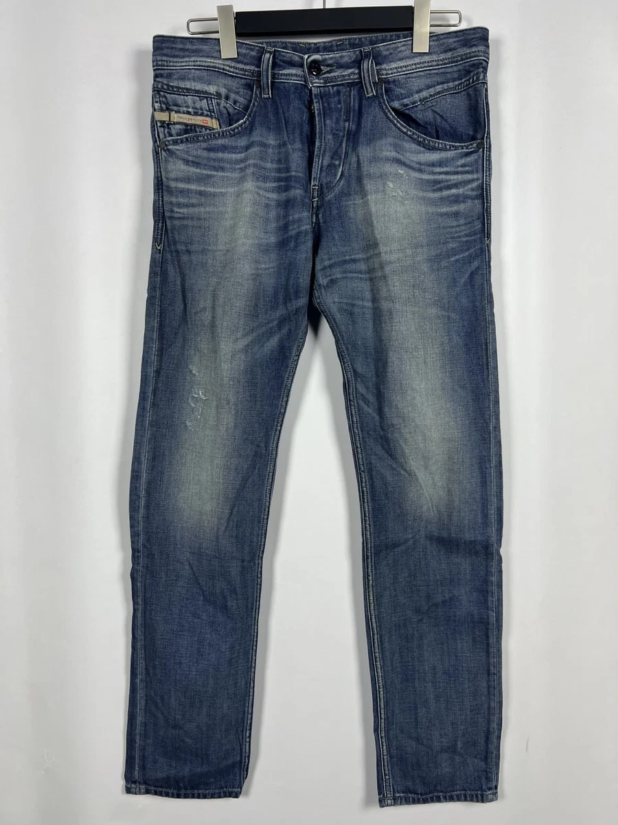 Jeans Diesel Belther 0842Q Stretch Slim Tapered Pour Homme - Taille W28 L32, Occasion TB
