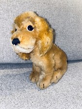 9  Antique Steiff Dog Puppy Stuffed Animal 1950s 1960s Made In Germany Button