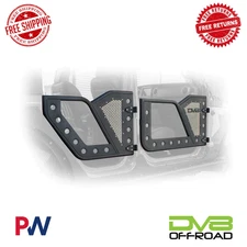 DV8 Offroad Front + Rear Rock Door 4 Pc For 18-23 Wrangler JL/20-23 Gladiator JT