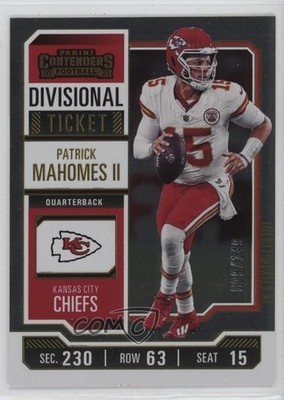2023 Panini Contenders Divisional Ticket /149 Patrick Mahomes II #51 9o3