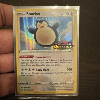 Snorlax (Prerelease Stamped) SWSH068 Sword & Shield Promo Vivid Voltage NM