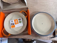 Le Creuset Enameled Cast Iron Signature Braiser, 2.25 qt., Flame