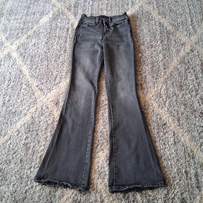 Flying Monkey High Rise Boot Cut Jeans Black Light Wash Size 24 
