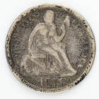 1875-CC Liberty Seated Dime G/VG Silver 10c