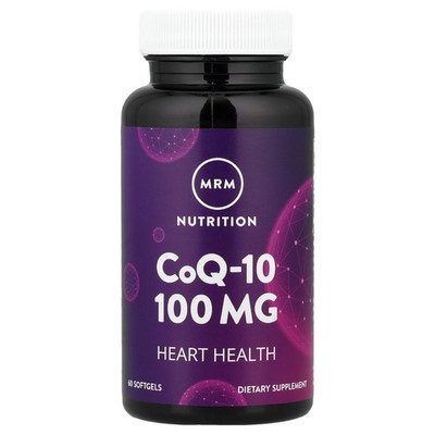 MRM CoQ-10 100 mg 60 Softgels Egg-Free, Fish Free, Gluten-Free, GMP Quality