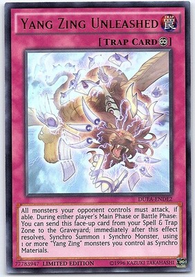 Yang Zing Unleashed Limited UR Duelist Alliance: Deluxe Edition DUEA-ENDE2 NM