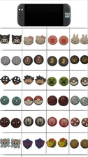 Silicone keycap thumb Grip Cap Cover for Nintendo Switch 2 Game Joy 36 styles