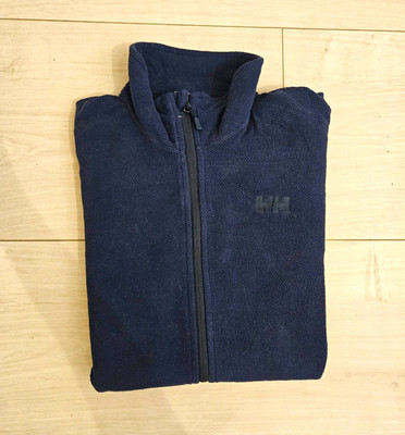 Helly Hansen Herren Fleecejacke Blau Gr. L Full-Zip Stehkragen Outdoor Logo