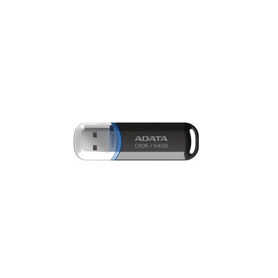 ADATA C906 USB-Stick 64GB USB 2.0 schwarz und blau (AC906-64G-RBK)