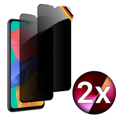 2x Panzer Folie PRIVACY Displayschutz Folie Echt Glas Blickschutzfolie Für Honor