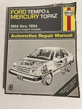 Haynes Automotive Repair Manual Book, 36078 1984-1994 Ford Tempo Mercury Topaz