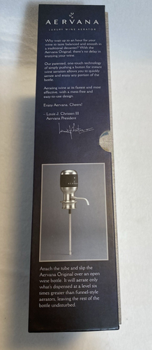 Electric Wine Aerator Luxury 1 Touch Dispenser Unused Open Box - Picture 6 of 10