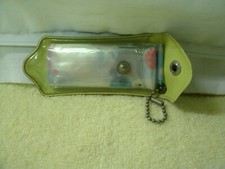 RAIN BONNET Polka Dot in Key Chain Style Vinyl Case--New----Vintage