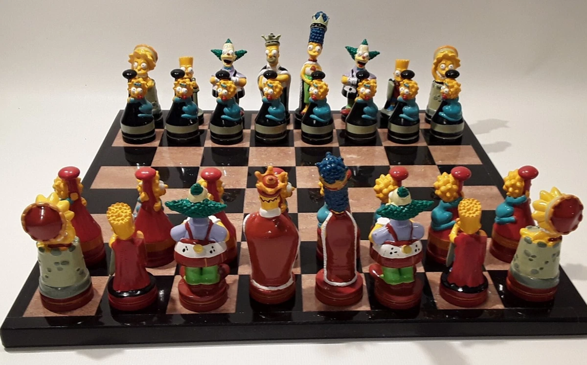 Chess Board Cake with Pieces