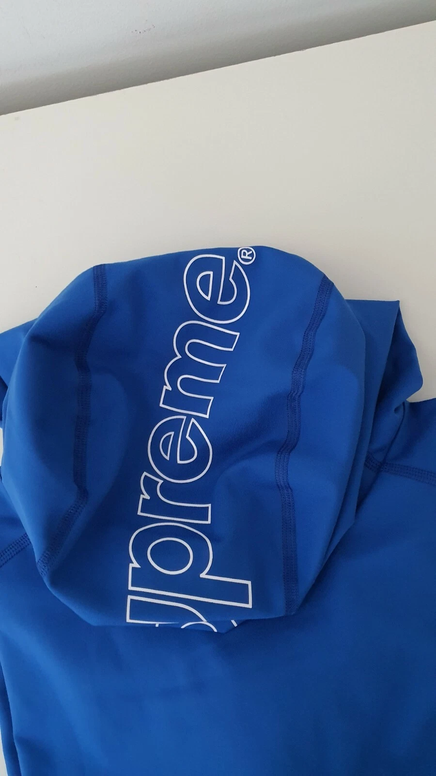 Top SS22 Supreme x The North Face Base Layer L S con cappuccio blu XXL TNF 2XL nuovo