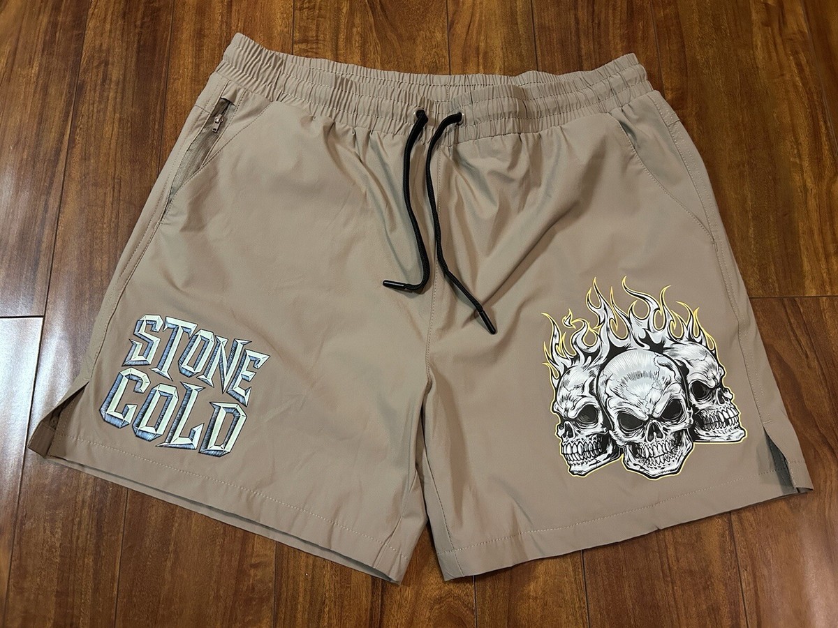 WWE Stone Cold Steve Austin Beige Shorts XXL | eBay