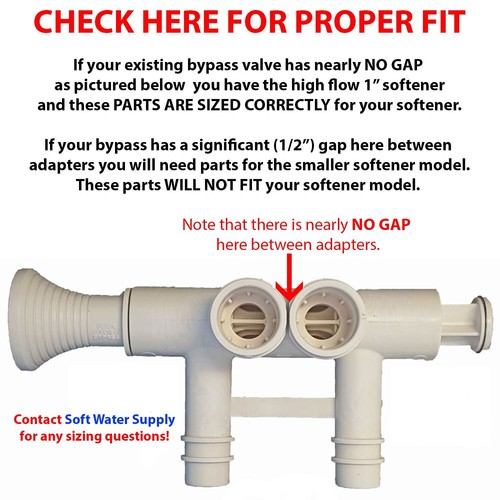 Genuine OEM Kenmore 1" Water Softener Parts High Flow Bypass Valve 7214317 - Picture 4 of 4