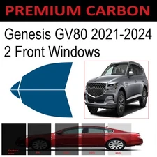 Premium Carbon Window Tint fits Genesis GV80 2022-2024 precut tint 2F