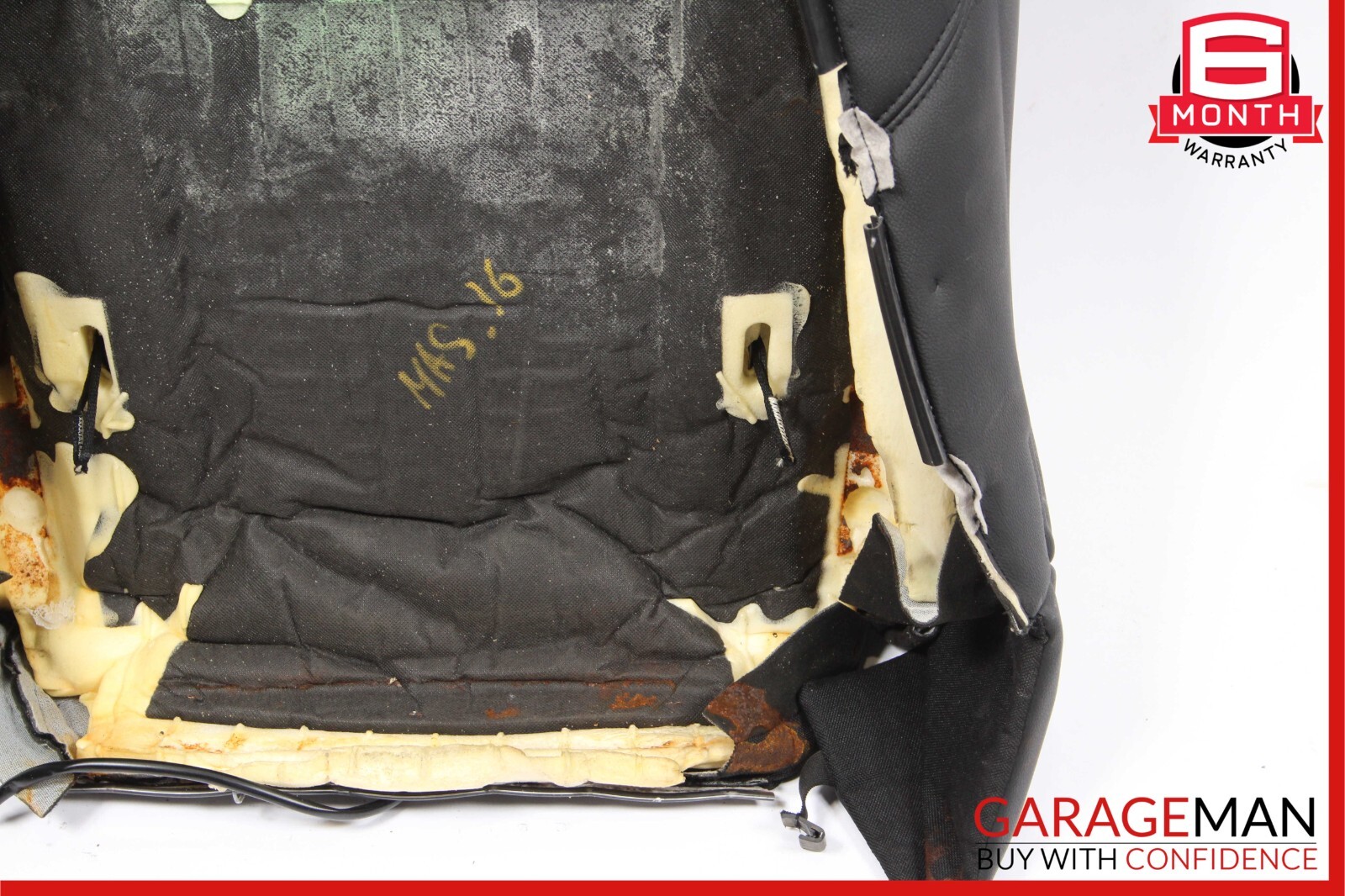 14-17 Maserati Ghibli Front Left Driver Side Top Upper Seat Cushion Cover Black