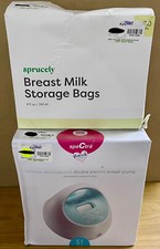 Spectra Premier Rechargeable Electric Breast Pump W Sprucely Milk Storage Bags