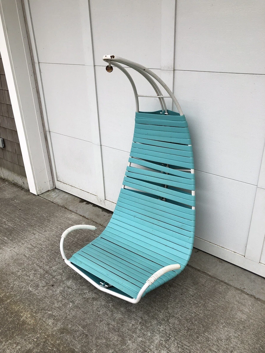 Mid Century Modern Patio Swing Chair Floating Basket Chair by