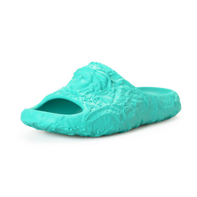 Versace Men's Baroque & Medusa Head Embossed Pool Slide Flip Flops Shoes