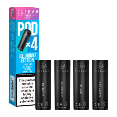 Elf Bar Edition 4in1 Pods | Prefilled Pods | 20mg | 4 Pods | All Flavours  |E-Cig