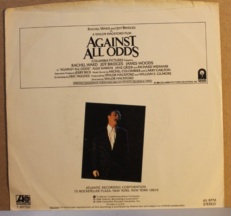 PHIL COLLINS--AGAINST ALL ODDS (1984) | eBay