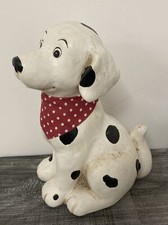 Hund*Figuren*Statue*Dalmatiner mit Tuch*Magnesia