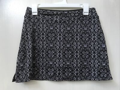 Tranquility by Colorado Clothing Womens Skort Black White Geometric Print S Yoga