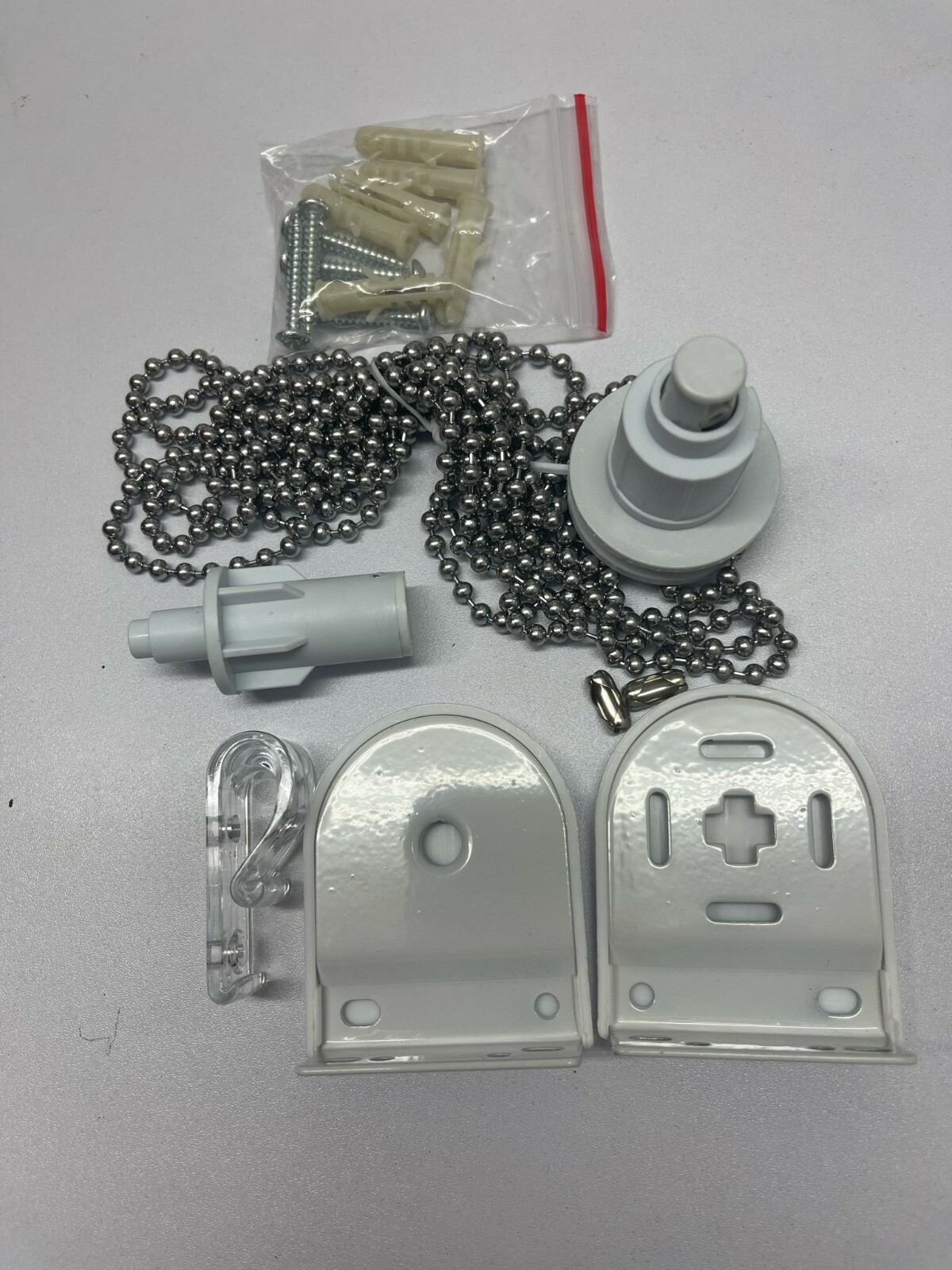 Roller Blinds Metal Fittings Kit 25mm Premium Brackets Fixings Spare Parts White