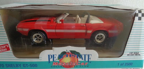 NEW ERTL PEACH STATE 1970 SHELBY GT-500 CONVERTIBLE DIECAST 1:18 SCALE 7043 - Picture 2 of 6
