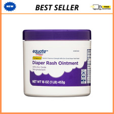  2 PACK Equate Baby Diaper Rash Paste with 40 Zinc Oxide, 16 oz, Hypoallergeni